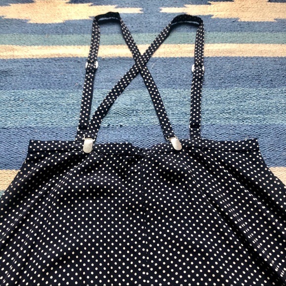 F21 | Polka Dot Suspender Skirt | 29 - Picture 7 of 7